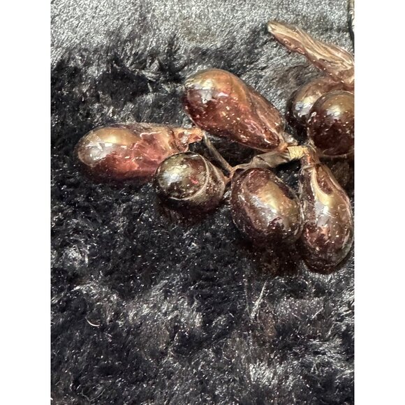 Vintage Murano Glass Grapes Cluster Table Decor Purple - Picture 6 of 7